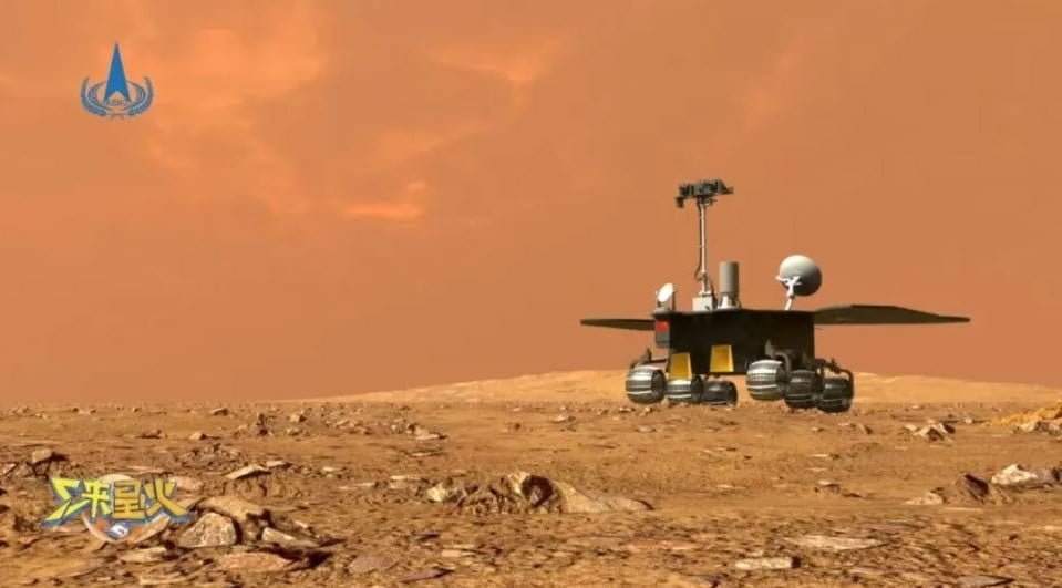 Rover chinês Zhurong inicia sua missão em Marte – temos imagens!